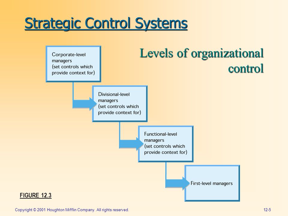Strategic controls sale